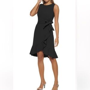 Calvin Klein Black Dress with Zipper Detail